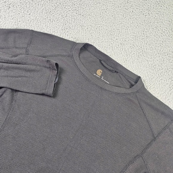 Carhartt Other - Carhartt Shirt Mens Small Gray Force Thermal Waffle Knit Long Sleeve MBL113‎